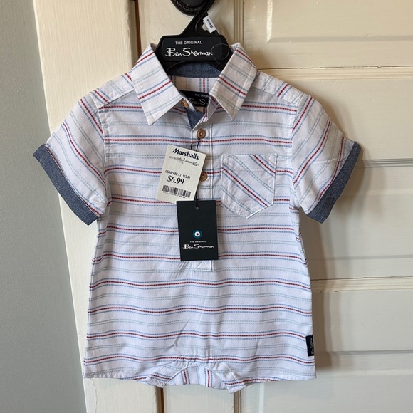 Ben Sherman Other - Ben Sherman Kids One Piece with Red and Blue Stripes